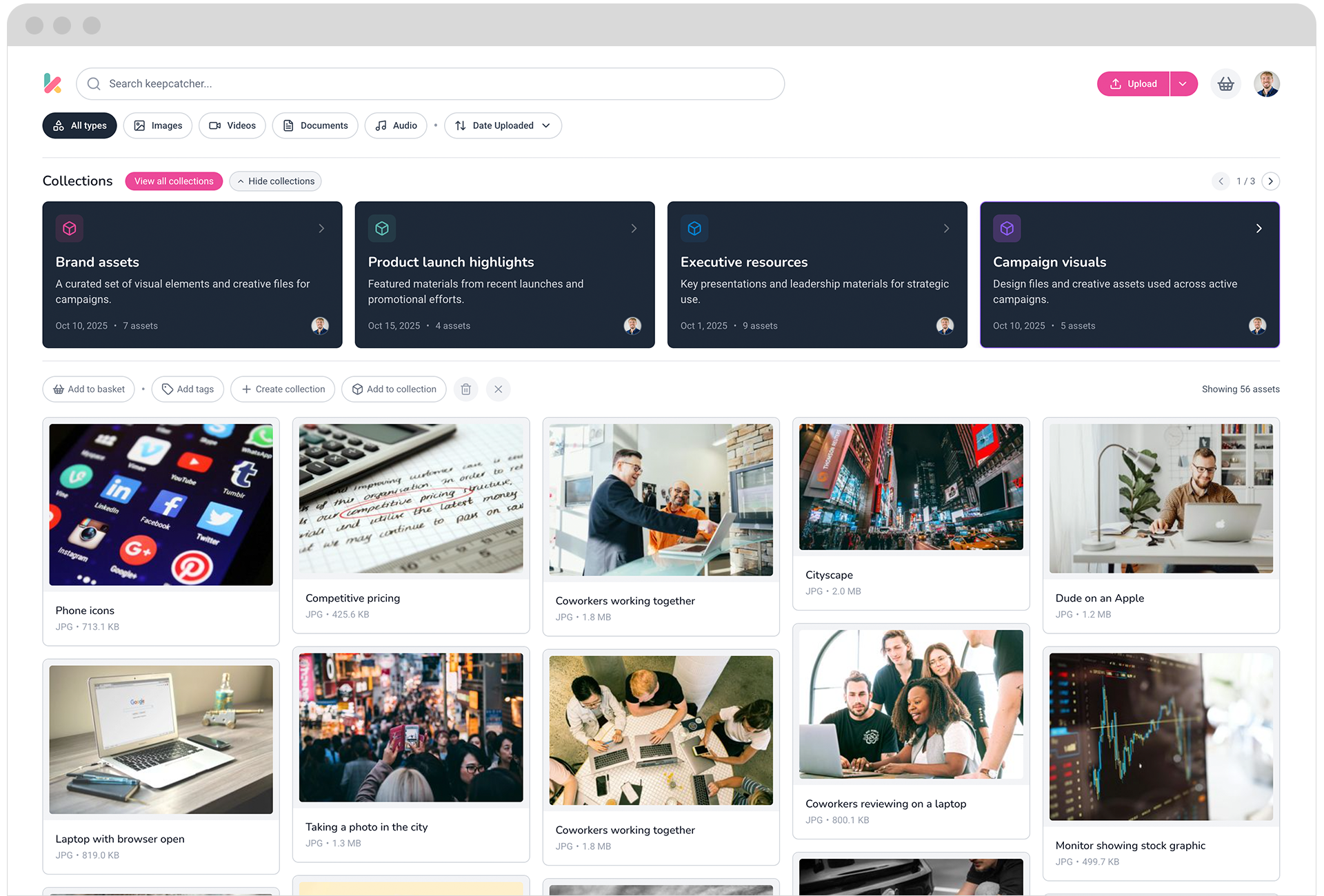 Keepcatcher Dashboard Preview
